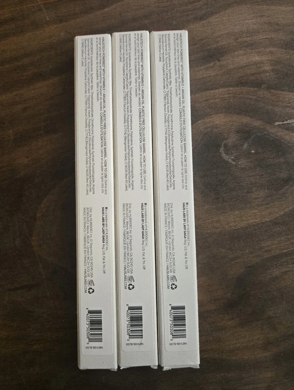 Set Of 3 Haus Labs By Lady Gaga Optic Intensity Eco Eyeliner - Brick Matte